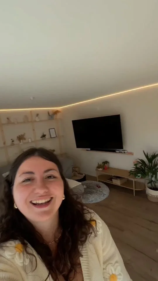 Skit UGC: a creator talking to the camera in her living room